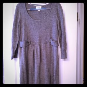 Ann Taylor Loft gray sweater dress